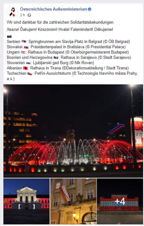 2020-11-04 (2).jpg - Ministarstvo vanjskih poslova Republike Austrije uputilo zahvalu Sarajevu